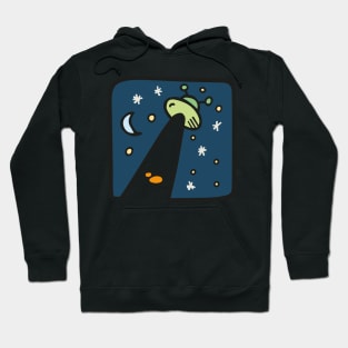 Alien Ship with Cat Hoodie